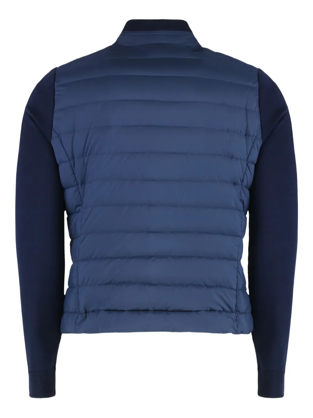 Moorer knitted-sleeve bomber jacket Blauw