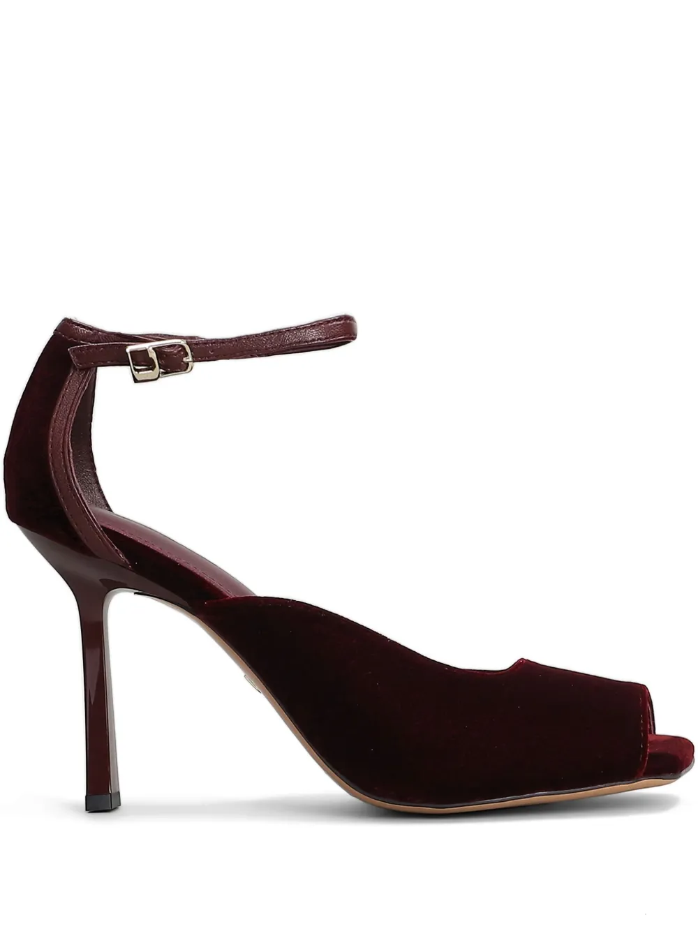 Lola Cruz 90mm ankle-strap peep-toe sandals Rood