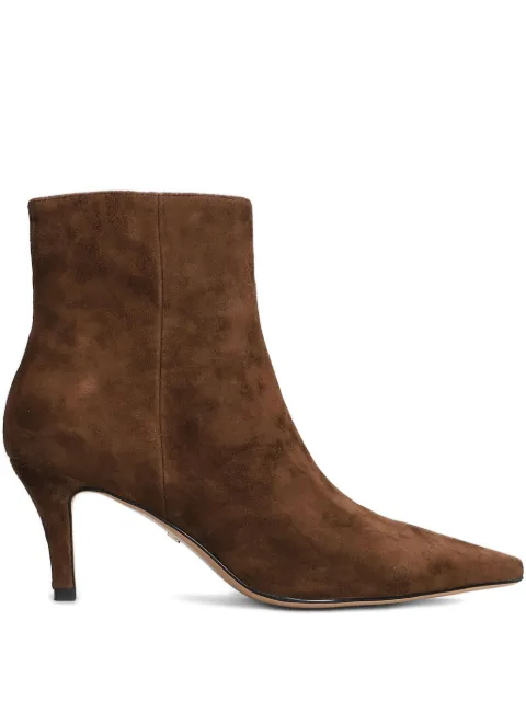 Lola Cruz 70mm Luzia pointed zip boots