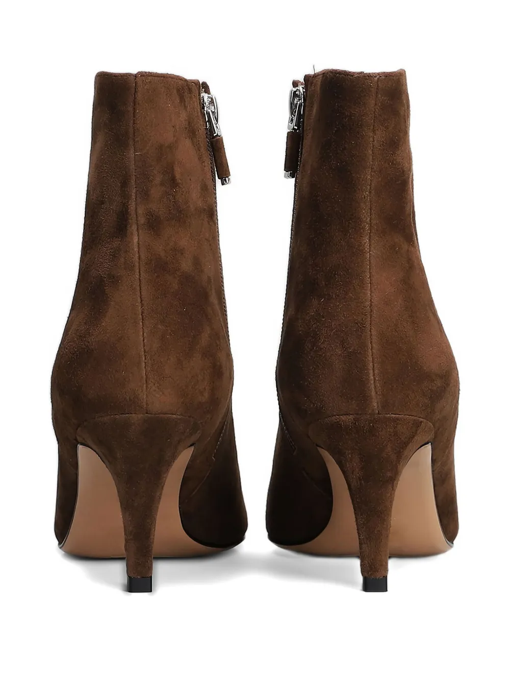 Lola Cruz 70 mm Luzia laarzen met puntige neus en rits Bruin