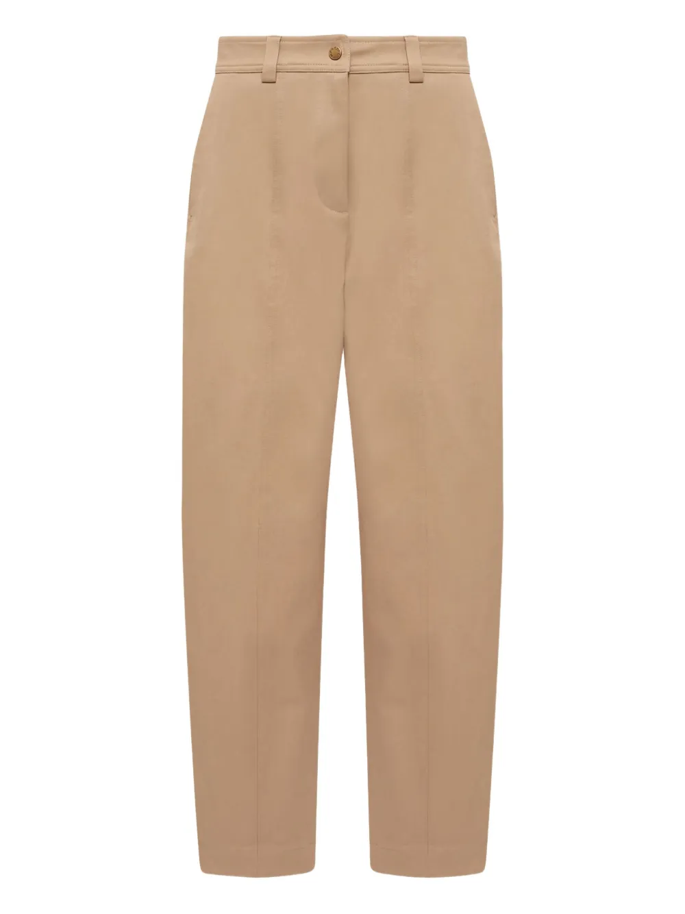 Moncler logo-patch trousers | Neutrals | Image 1