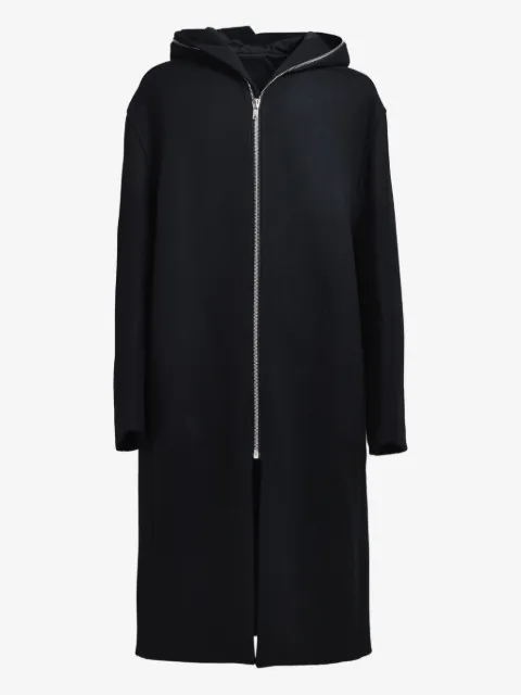 Rick Owens hooded zip-front coat