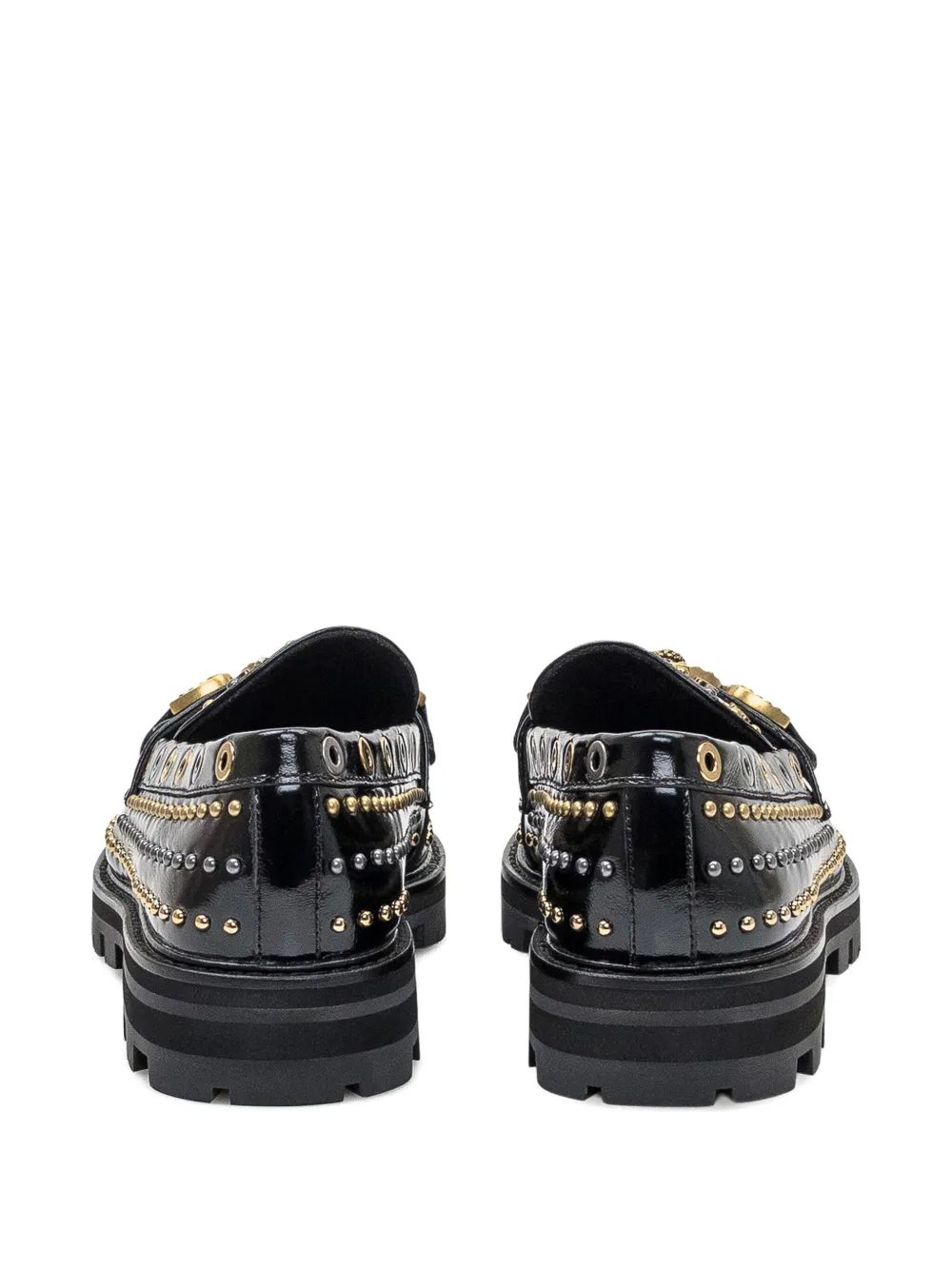 Kurt Geiger London Mansion loafers met studs en gesp Zwart