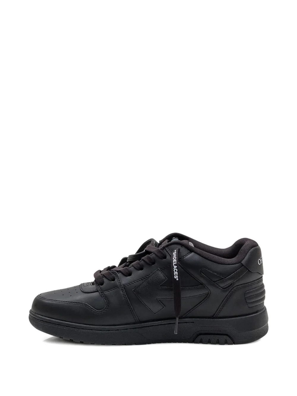 Off-White Out Of Office leren sneakers Zwart