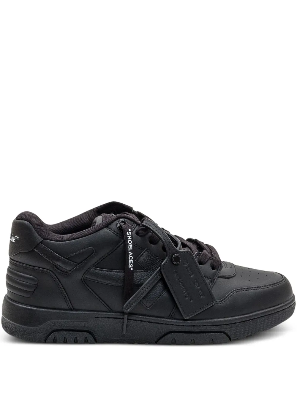 Off-White Out of office leather sneakers Black