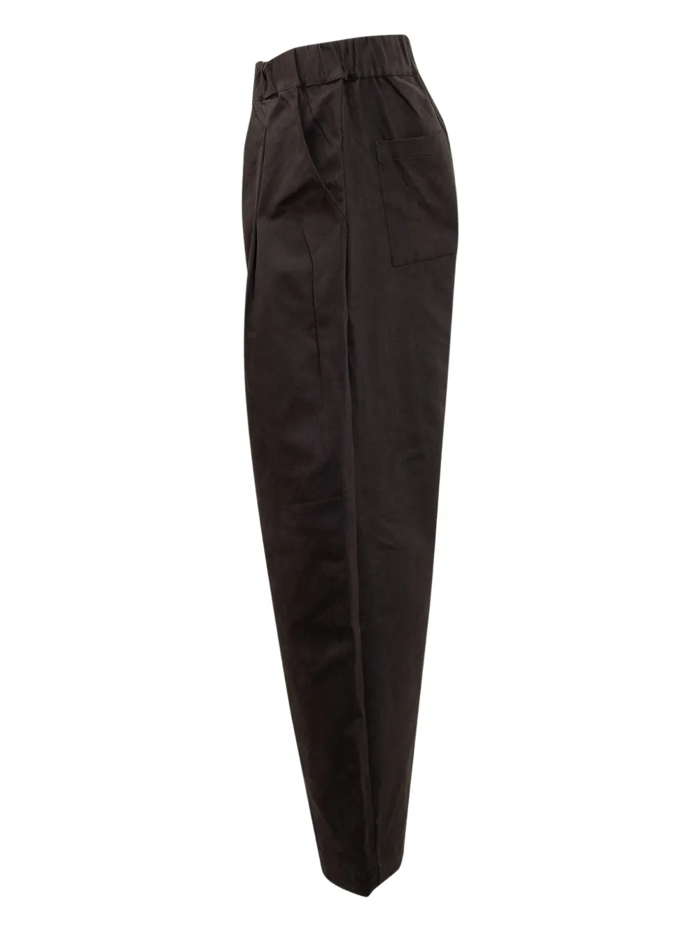 A Paper Kid pleated elasticated-waist trousers | Black | Image 1