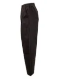 A Paper Kid pleated elasticated-waist trousers - Black