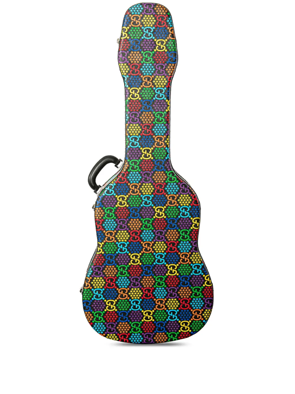 Gucci Pre-Owned 2016-2025 GG Supreme Psychedelic Guitar Case travel Gucci Pre-Owned 2016-2025 GG Supreme Psychedelic Guitar Case travel