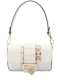 Fendi Pre-Owned 2010-2025 Versace Vitello Seta Fendace Mini Brooch Baguette satchel - White