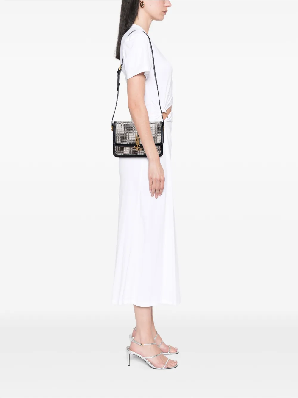 Saint Laurent Pre-Owned 2021 Medium Tweed Solferino crossbody bag | Pre-Owned | Image 2