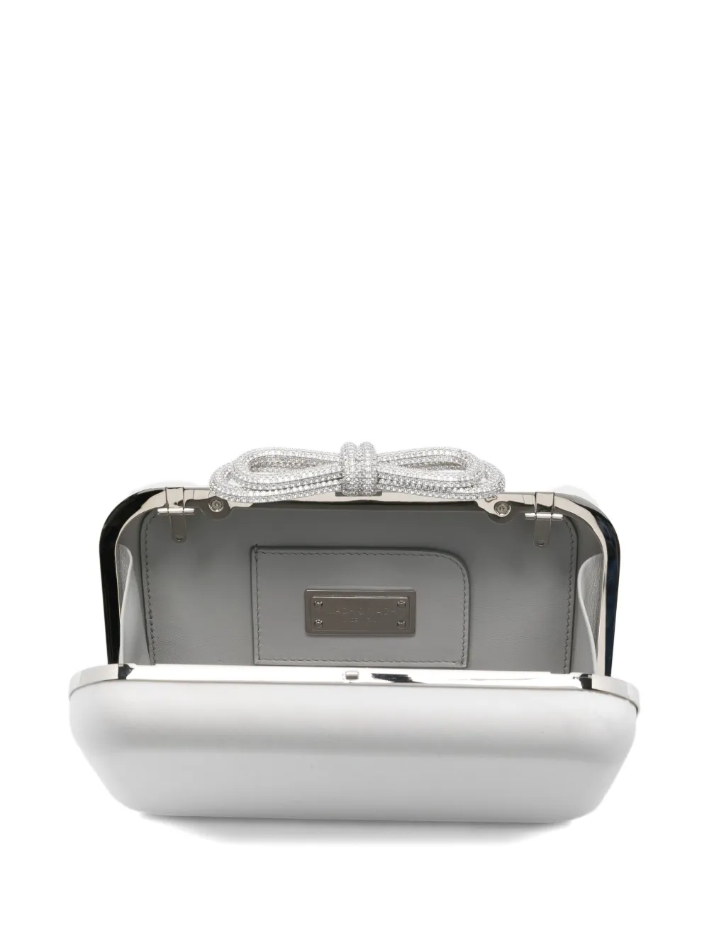Mach&mach Crystal-embellished Clutch Bag In White