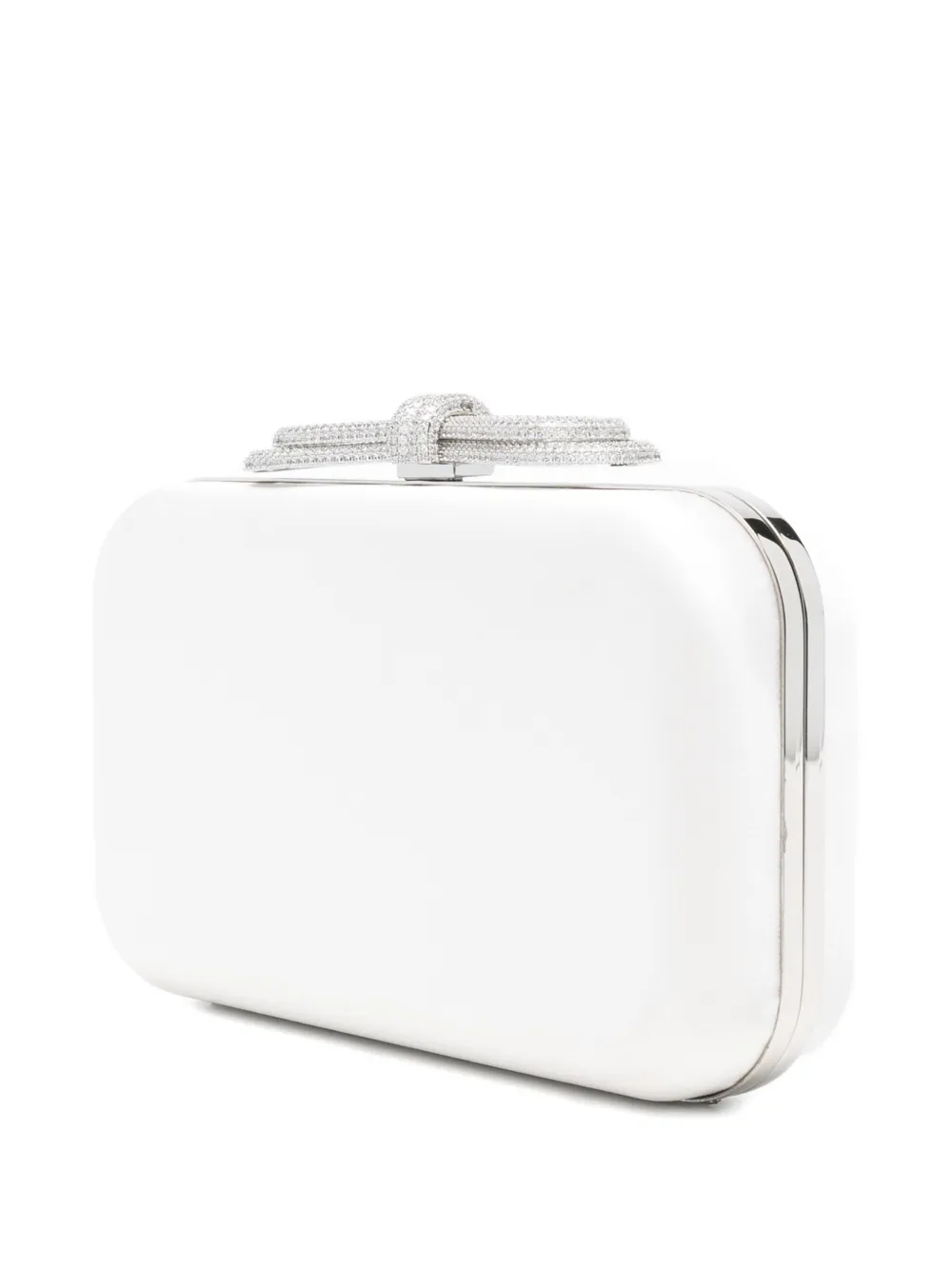 Mach&mach Crystal-embellished Clutch Bag In White
