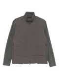 Emporio Armani quilted-panelled jacket - Grey