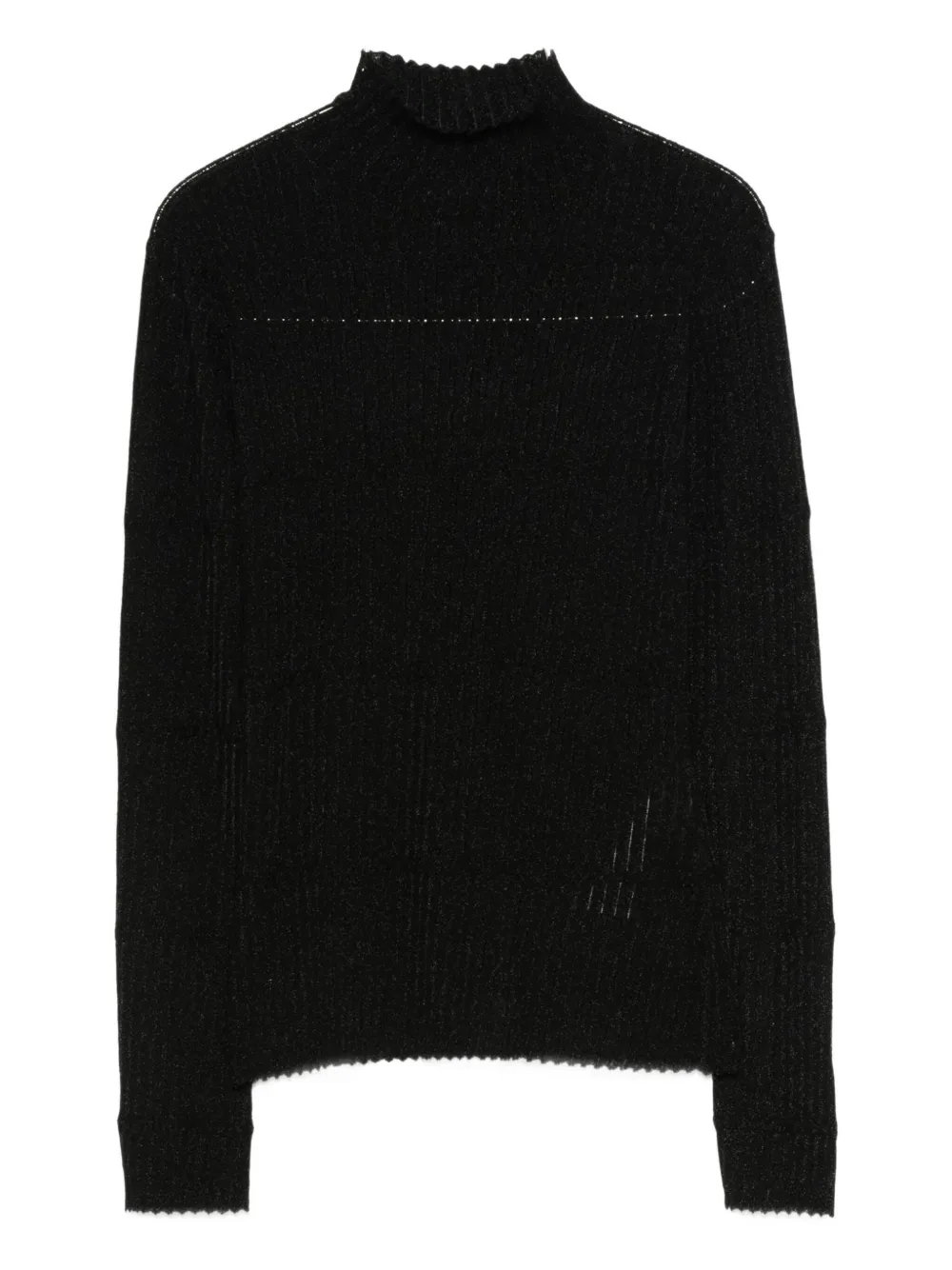 Emporio Armani rib-knit high-neck sweater | Black | Image 1