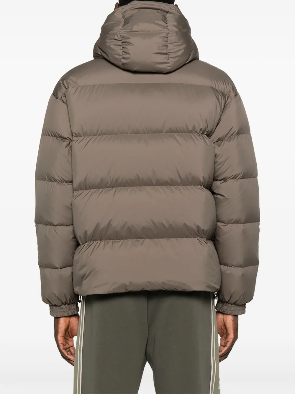 Emporio Armani Gewatteerde jas met capuchon Beige