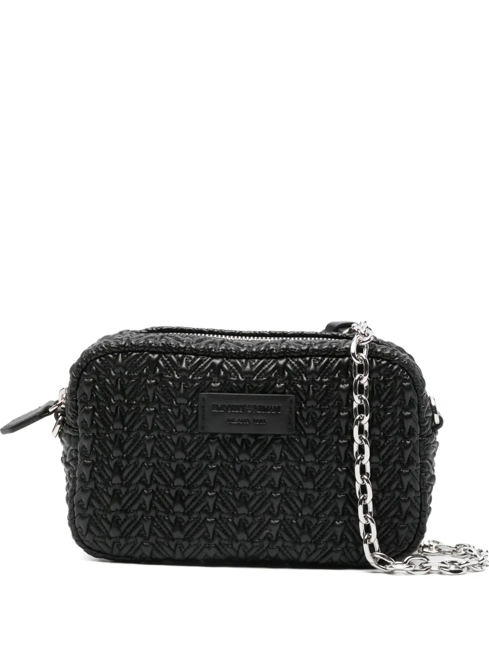 Emporio Armani quilted chain shoulder bag | Black | Image 1