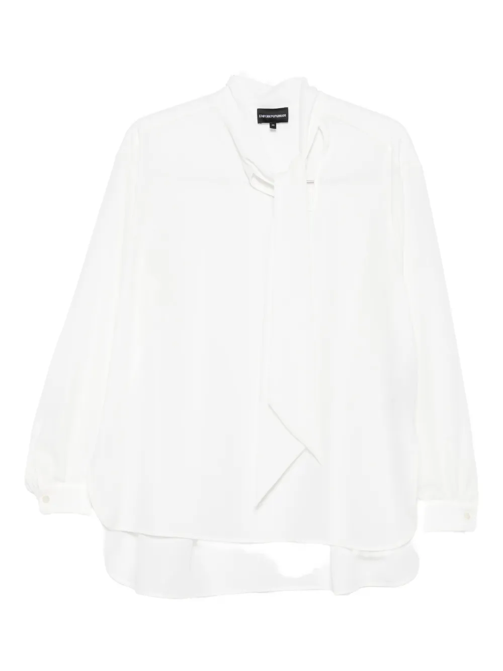 Emporio Armani neck-tie blouse | White | Image 1