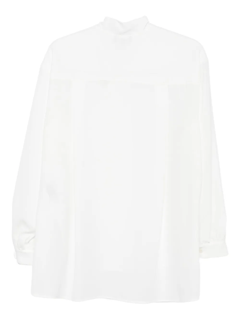 Emporio Armani Blouse met gestrikte hals - Wit