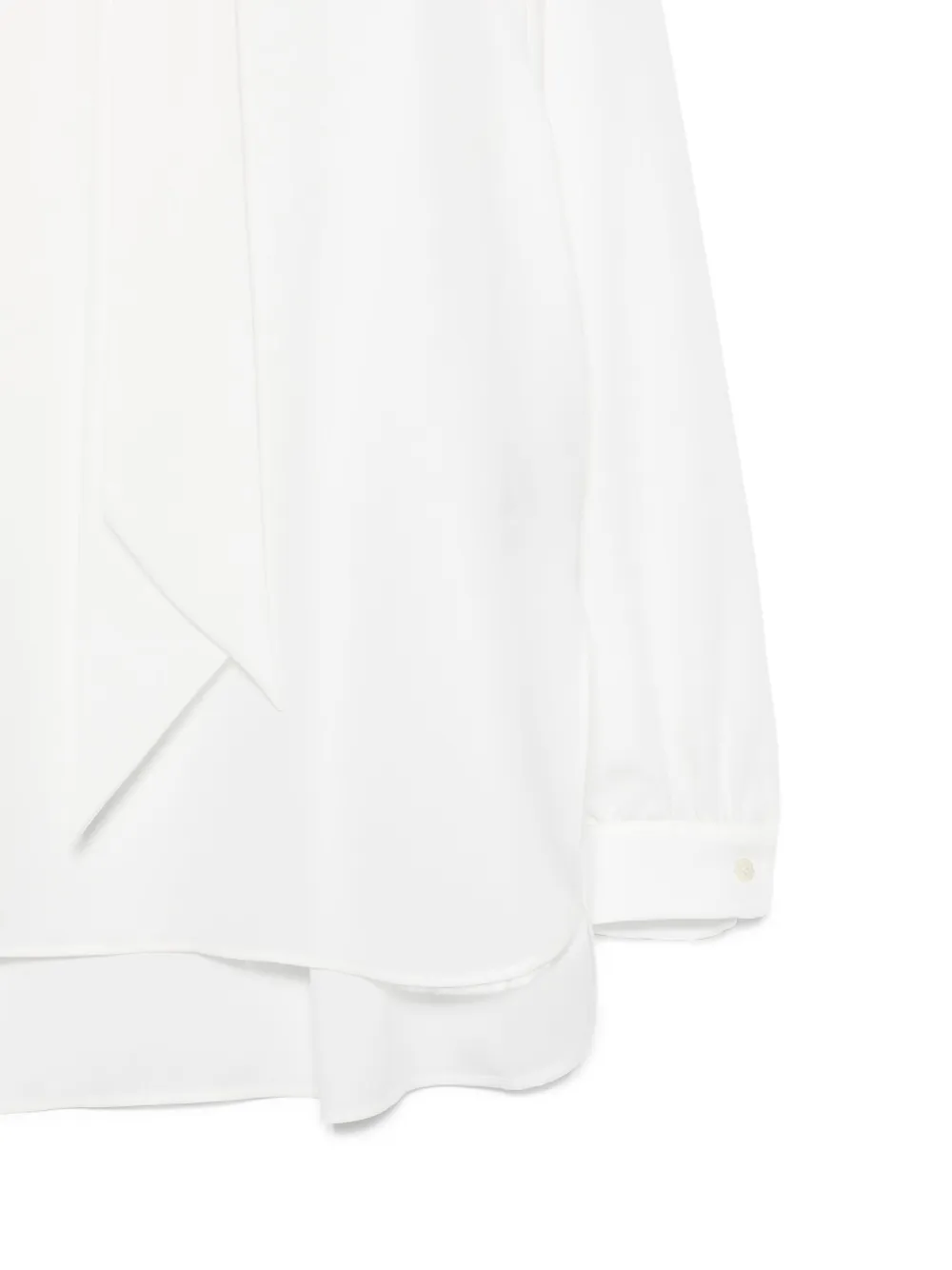 Emporio Armani Blouse met gestrikte hals Wit