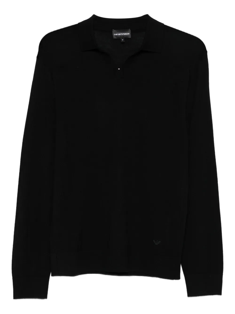 Emporio Armani polo-neck long-sleeve sweater | Black | Image 1