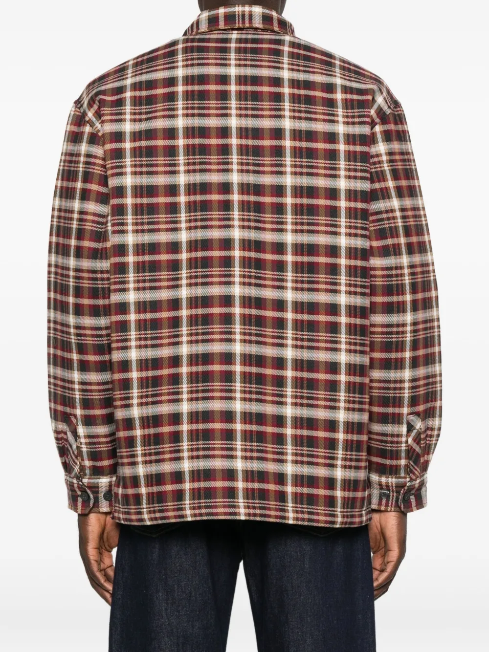 Carhartt Plaid Pattern Long Sleeve Shirt Jacket In Multi