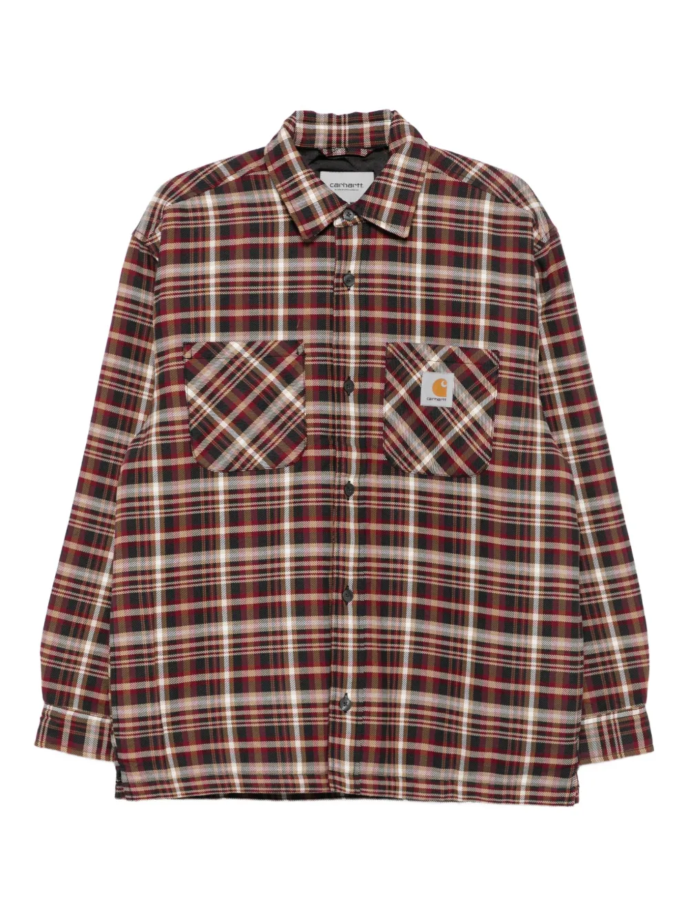 Carhartt Plaid Pattern Long Sleeve Shirt Jacket In Multi
