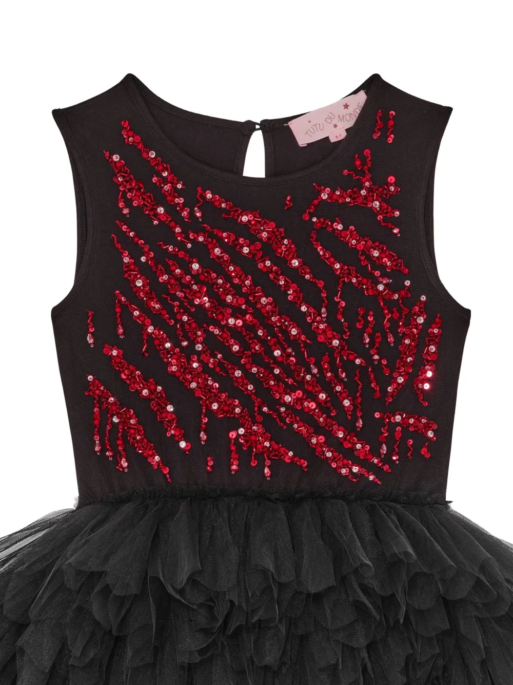Tutu Du Monde Jurk verfraaid met pailletten Zwart