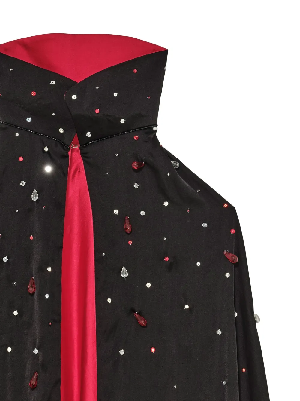 Tutu Du Monde Transylvania cape met hoge hals Zwart