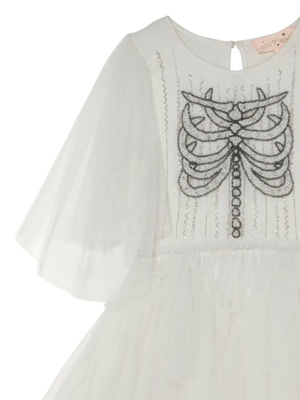 Tutu Du Monde Embellished Tiered-tulle Dress In White