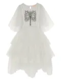 Tutu Du Monde embellished tiered-tulle dress - Neutrals