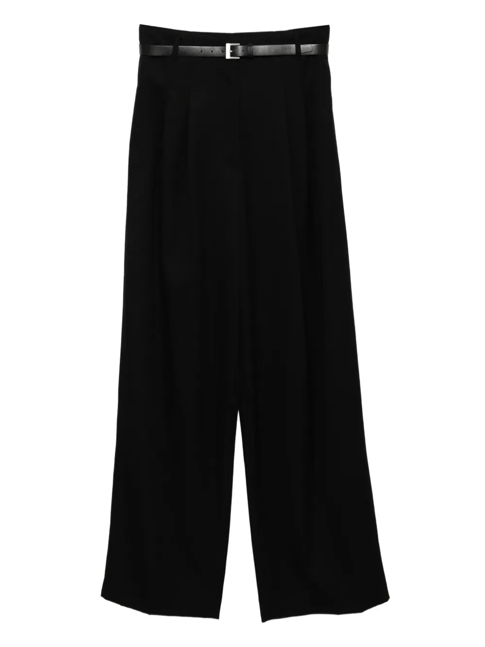 Juun.J wool belted trousers - ブラック Juun.J wool belted trousers - ブラック