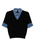 Juun.J layered shirt - Black