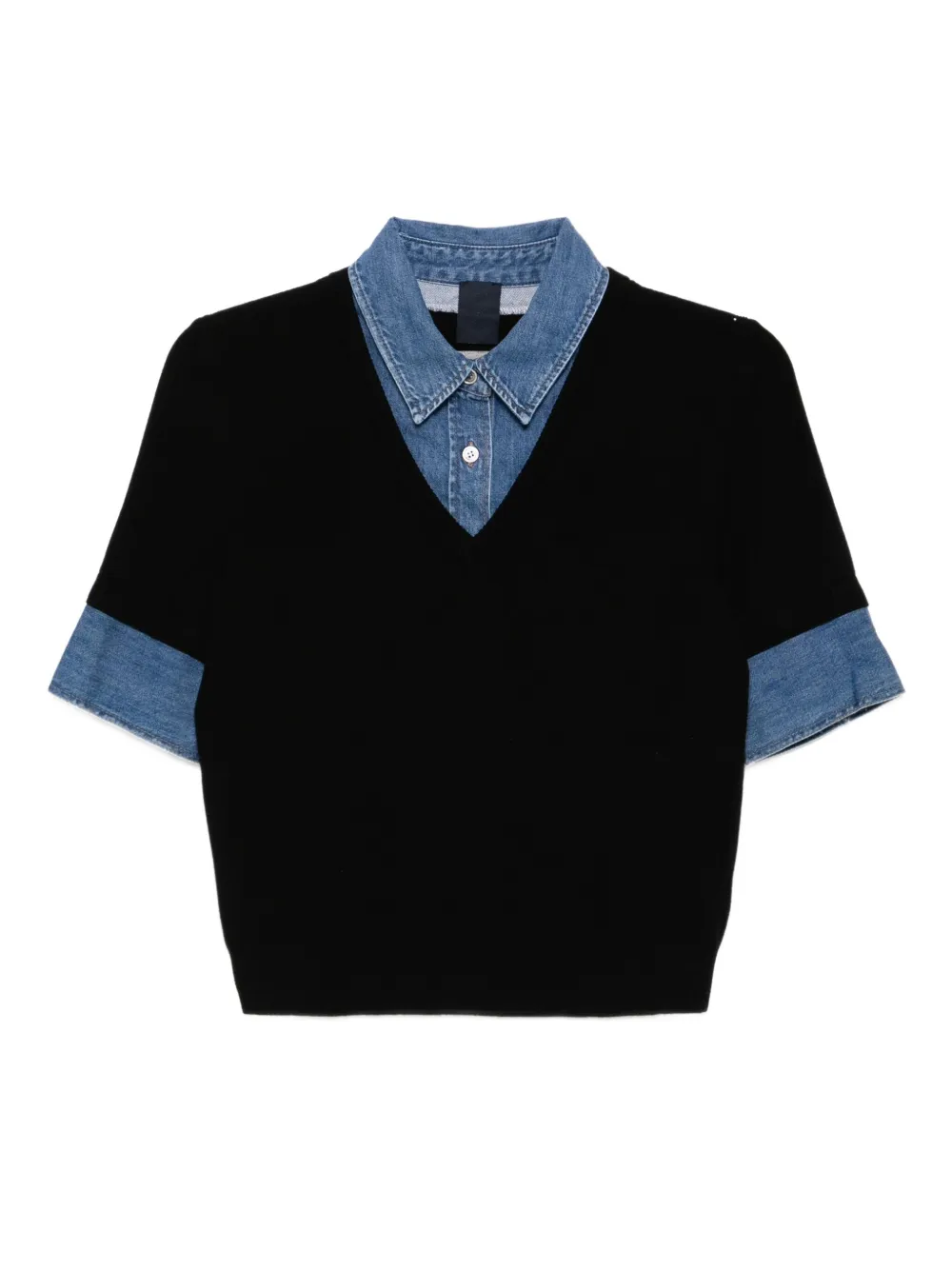 Juun.J layered shirt - ブラック Juun.J layered shirt - ブラック