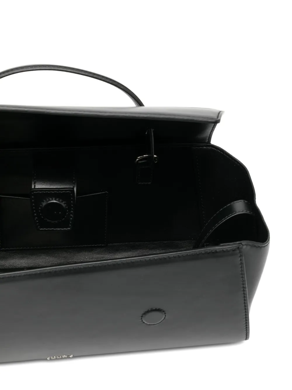 Juun.J Leren shopper Zwart