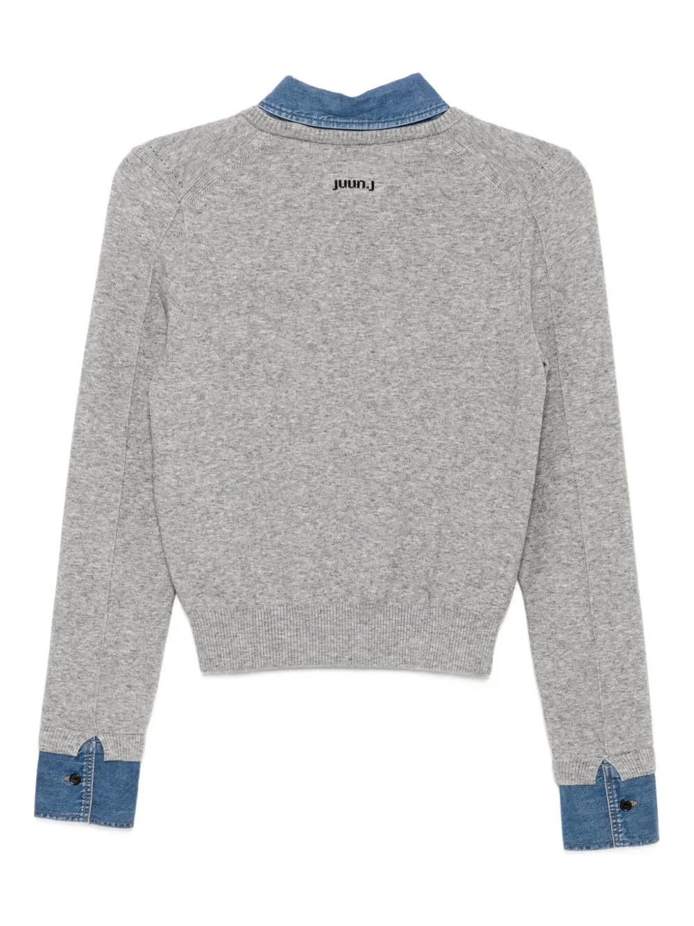 Juun.J Top met logo - Grijs