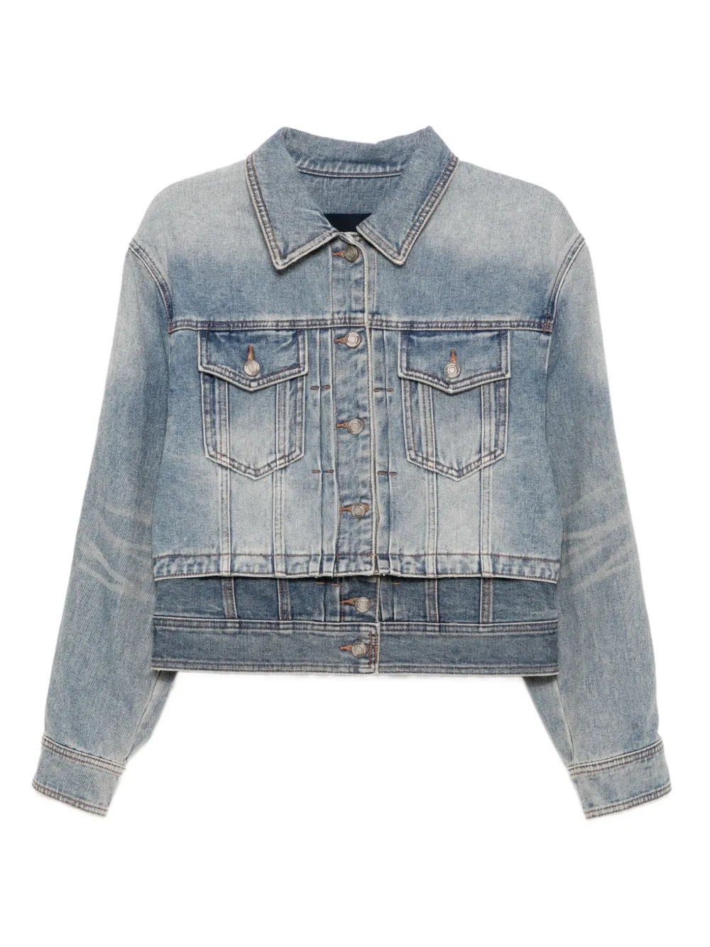 Juun.J layered denim jacket | Blue | Image 1