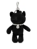 Juun.J cat-shape keyring - Black