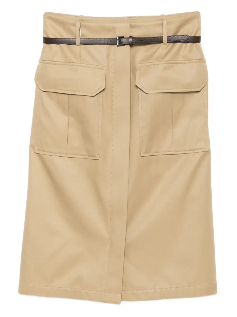 Juun.J belted midi skirt - ニュートラル Juun.J belted midi skirt - ニュートラル
