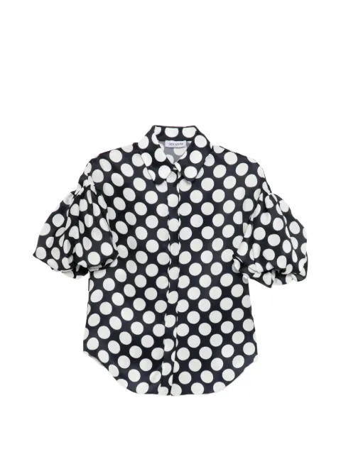 Dice Kayek camisa con estampado de lunares