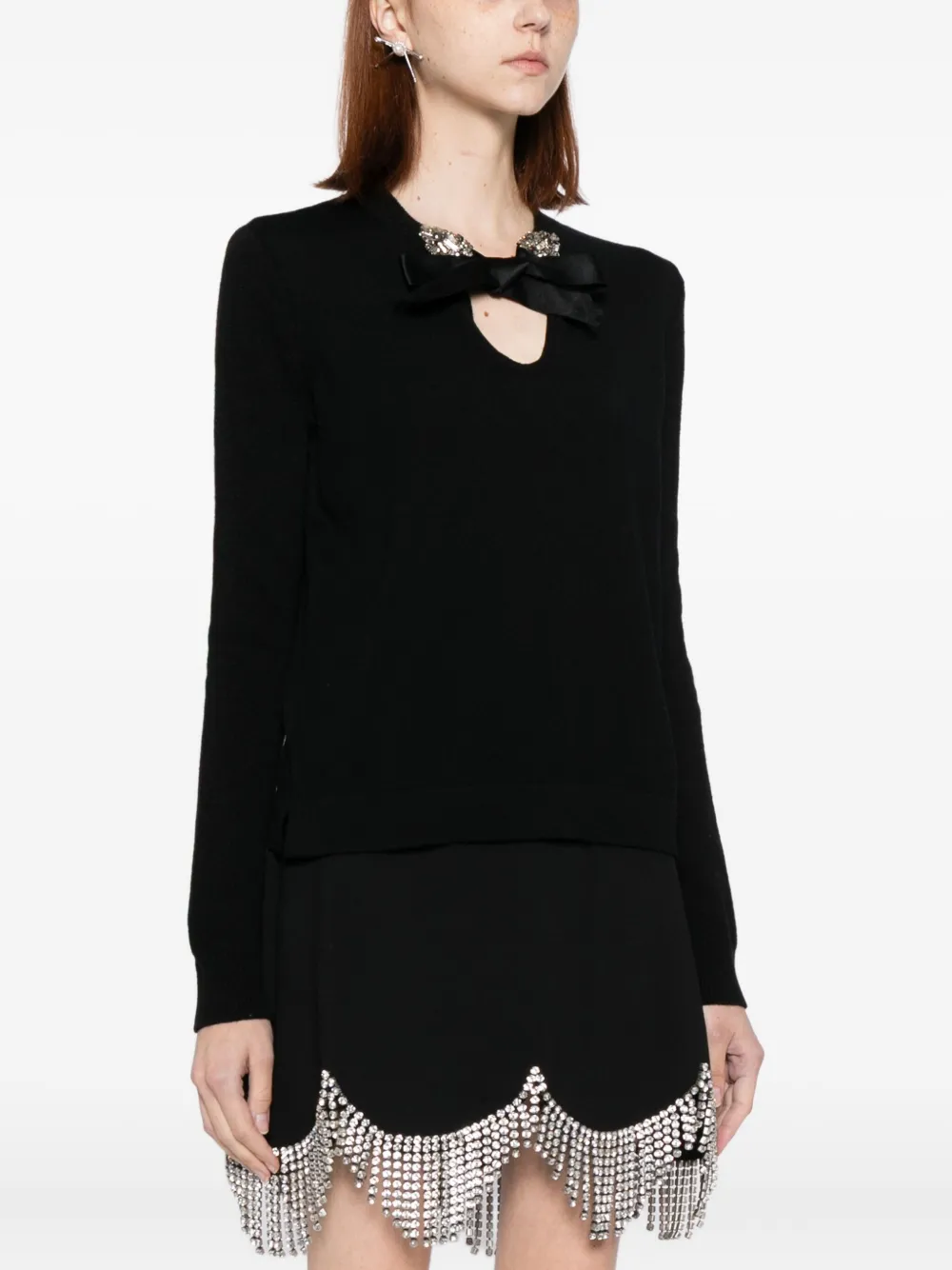 Dice Kayek Wollen blouse Zwart