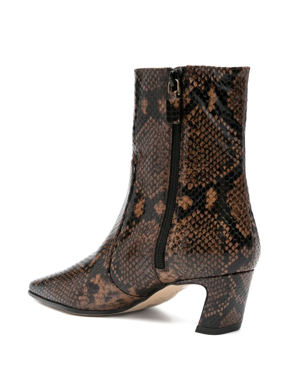 Stuart Weitzman Stassi embossed ankle boots Brown