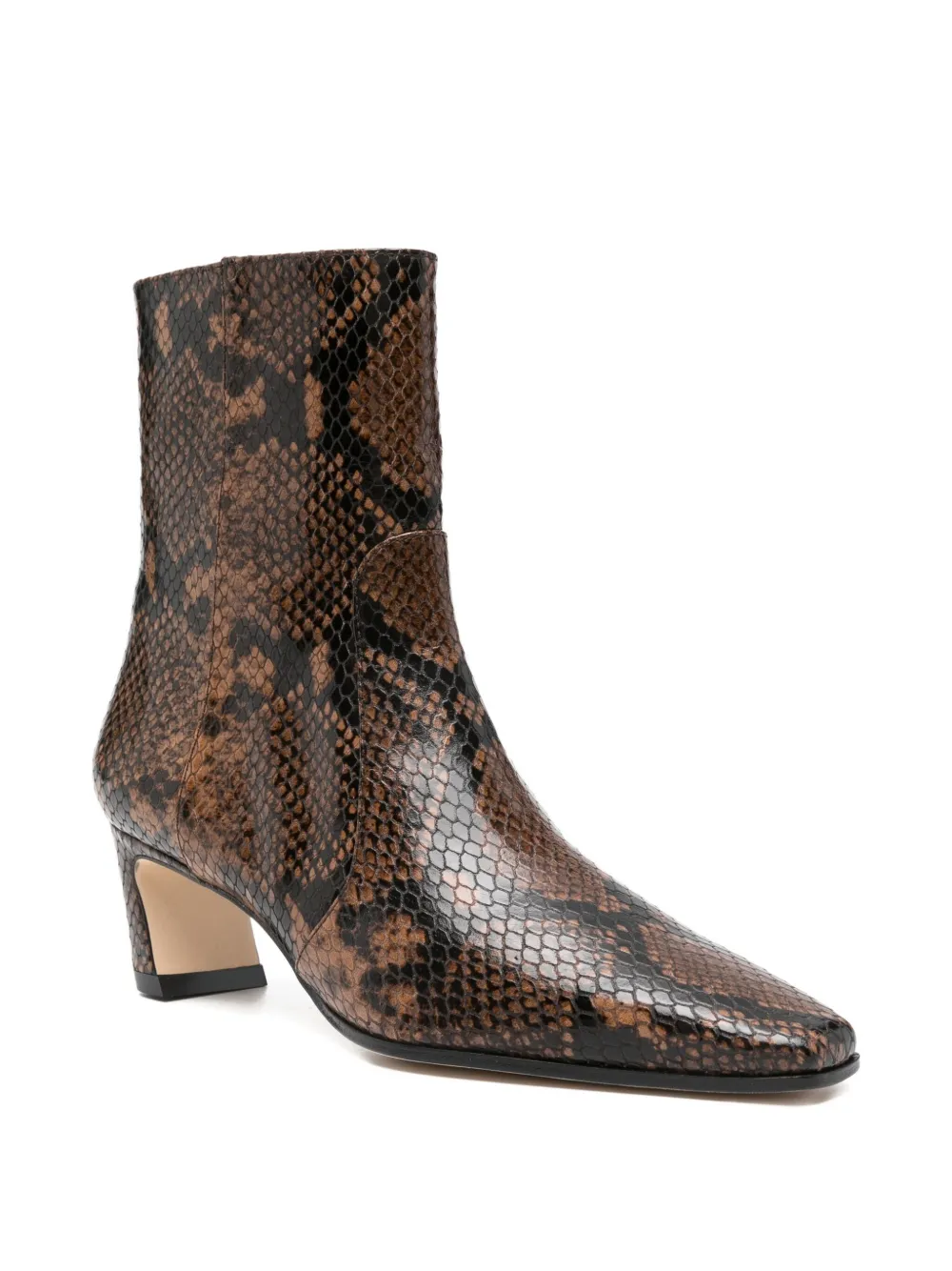 Stuart Weitzman Stassi embossed ankle boots Brown