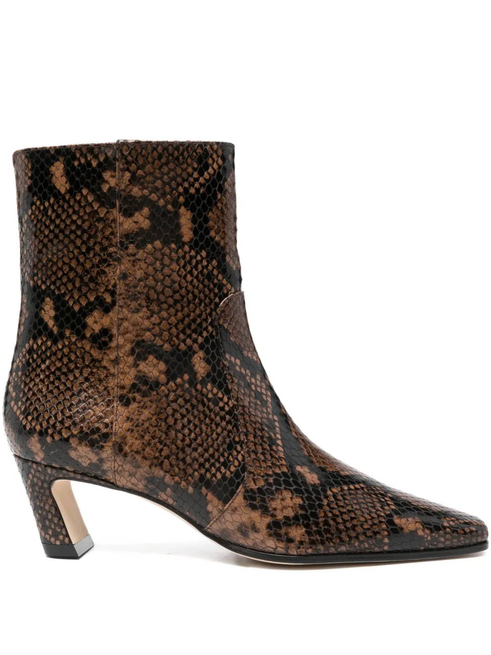 Stuart Weitzman Stassi embossed ankle boots Brown