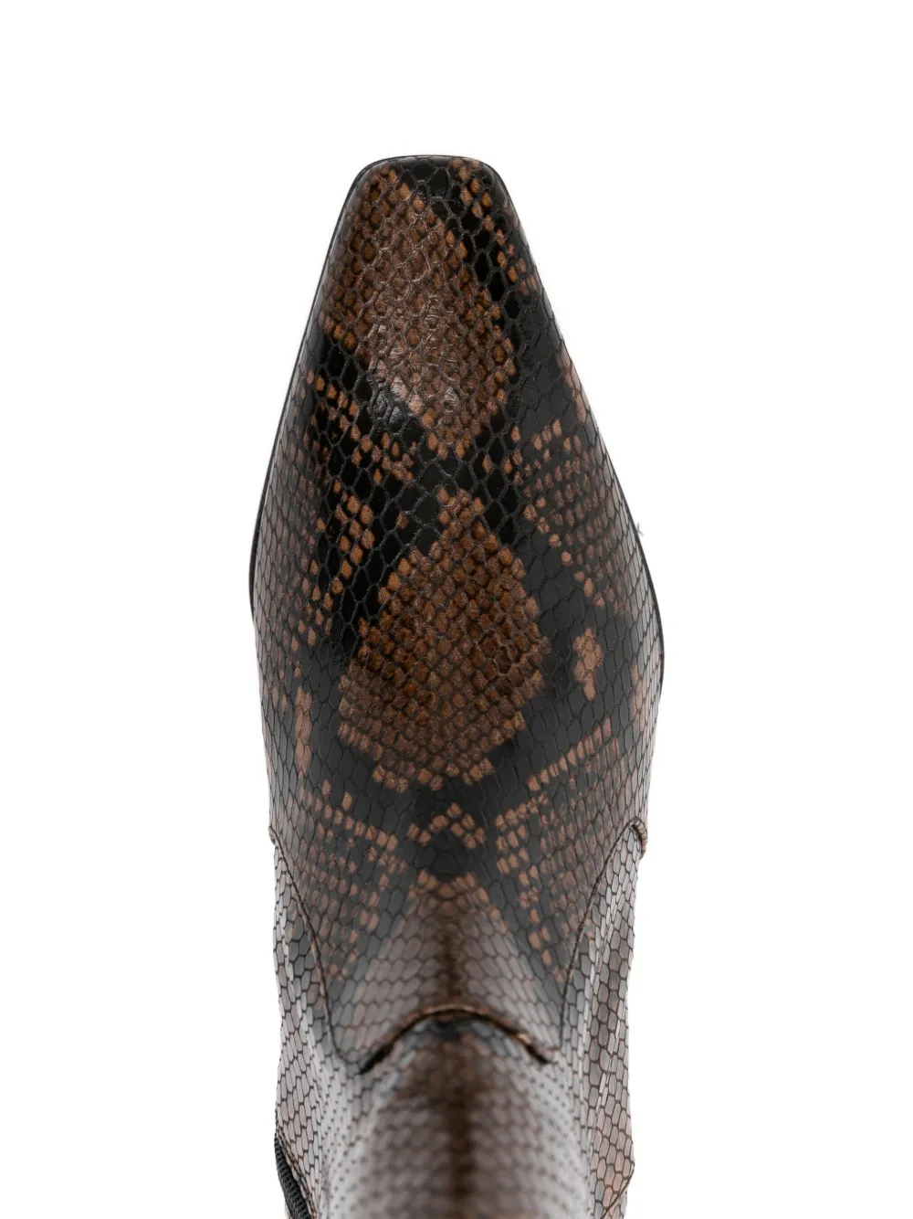 Stuart Weitzman Stassi embossed ankle boots Brown