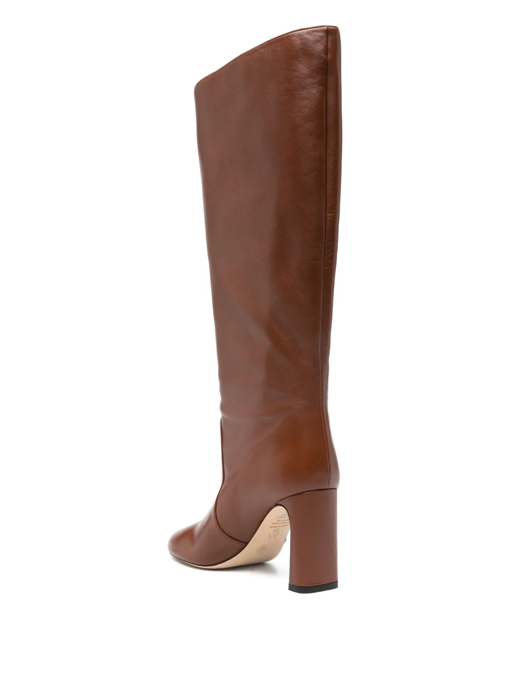 Stuart Weitzman 85mm Babette Leather Knee-high Boots In Brown