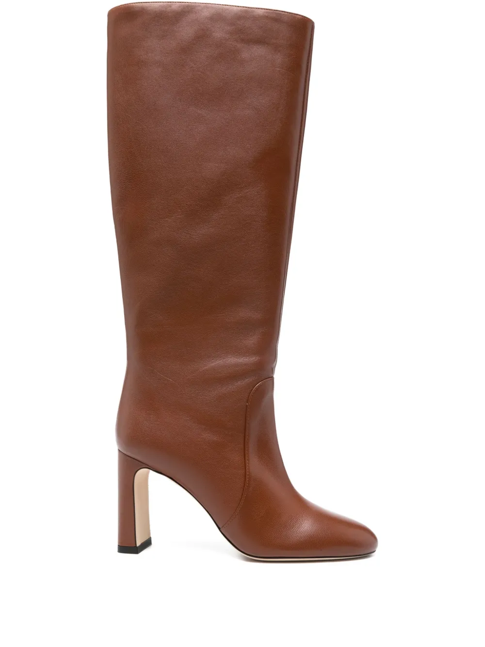 Stuart Weitzman 85mm Babette leather knee-high boots Brown