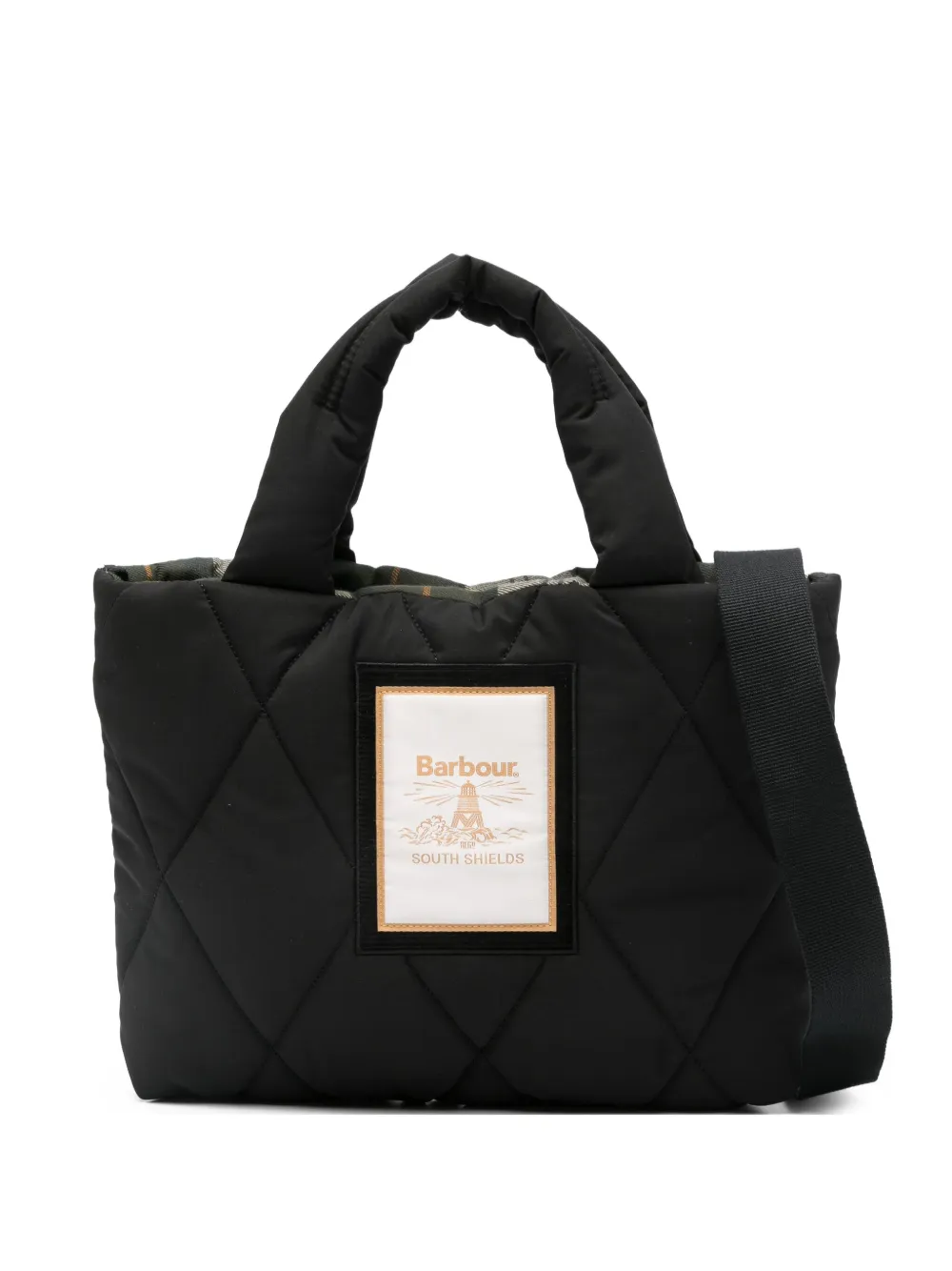 Barbour quilted tote bag | Black | Image 1