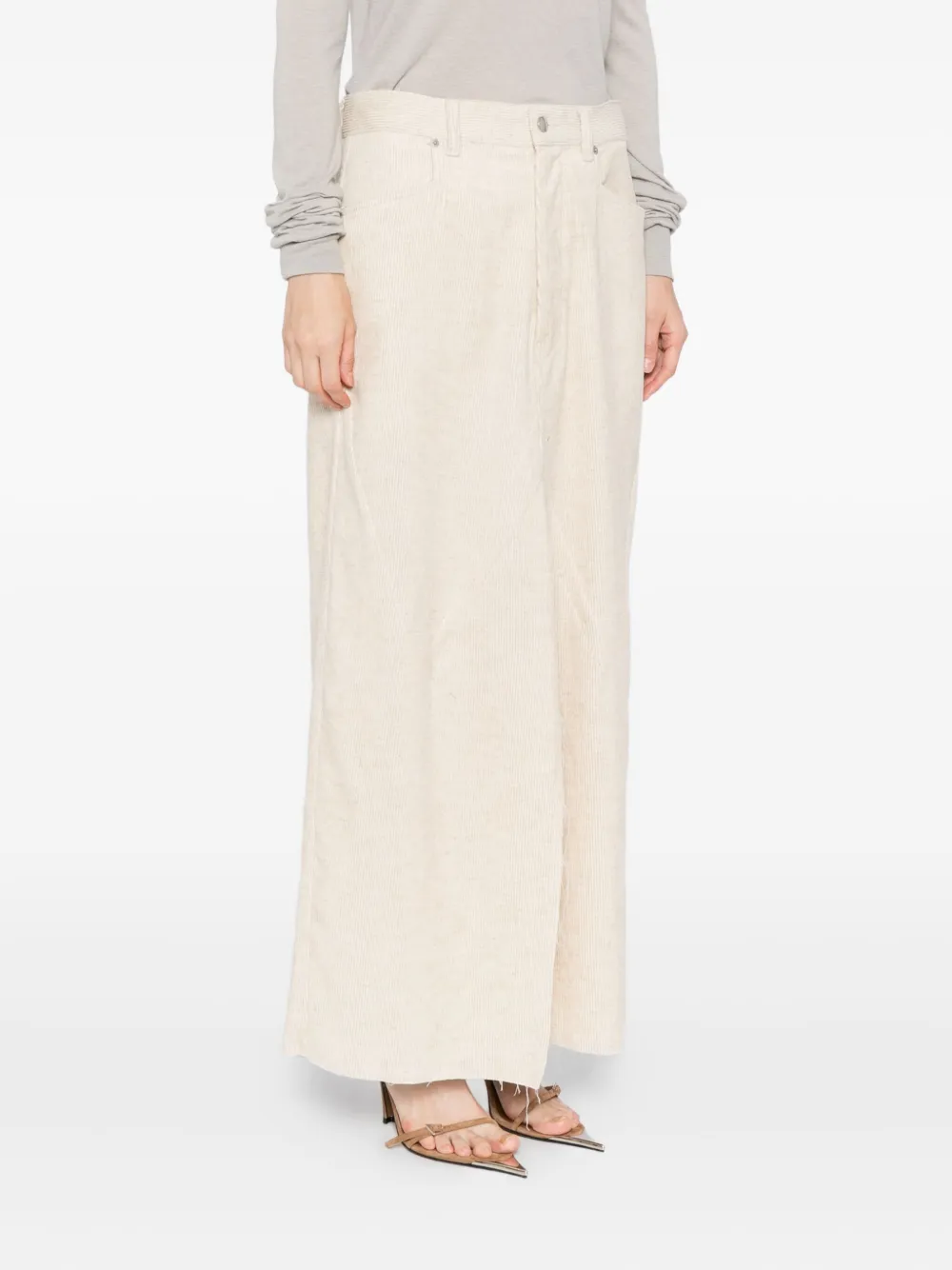 Rick Owens Gonna Skirt In Neutral
