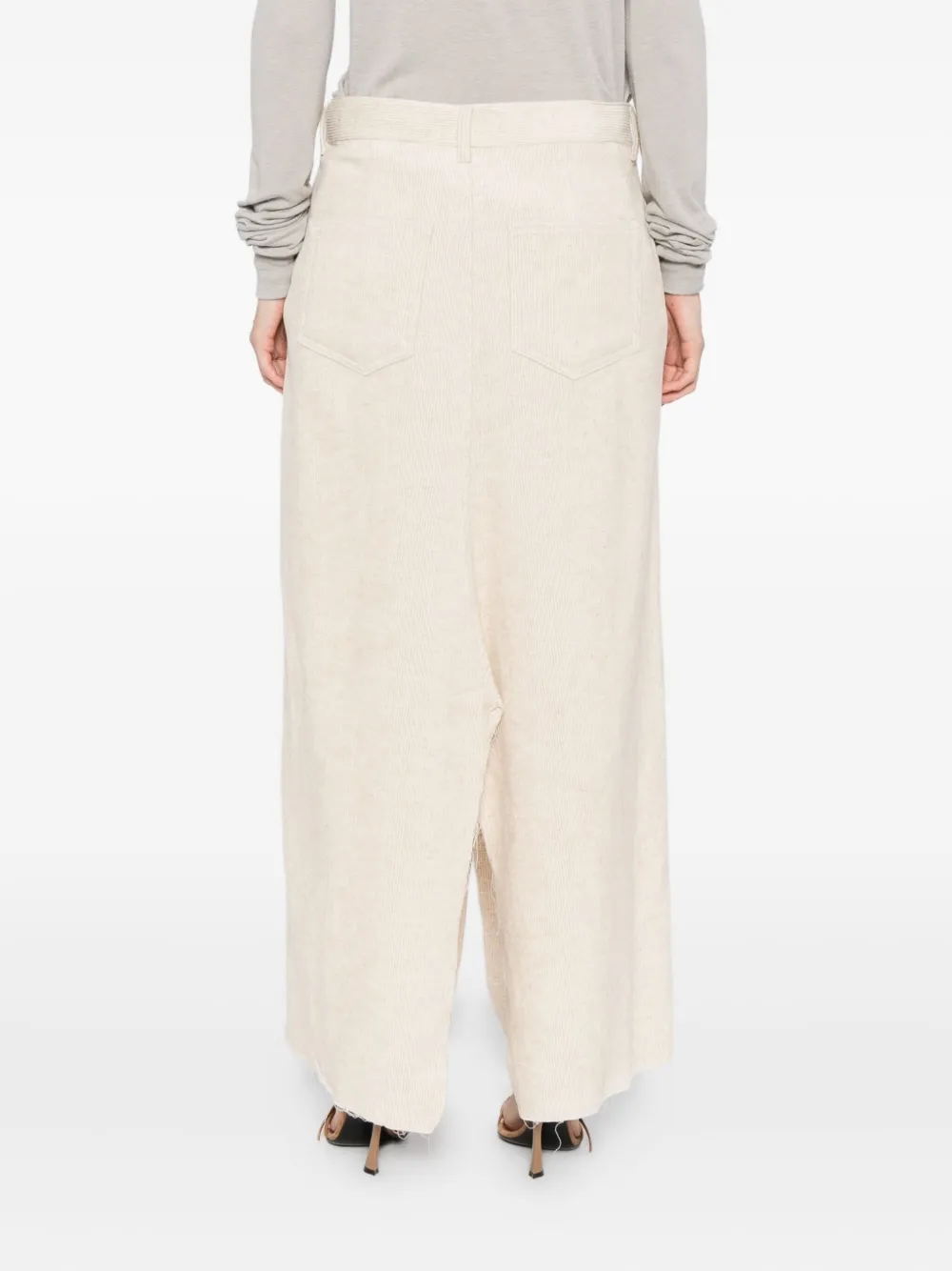 Rick Owens Gonna Skirt In Neutral