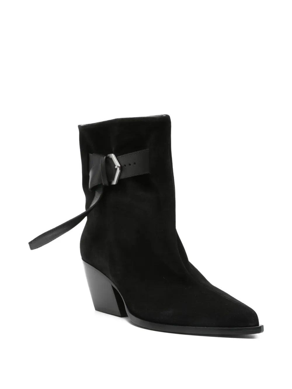 Elena Iachi 70mm buckle-detail boots Zwart
